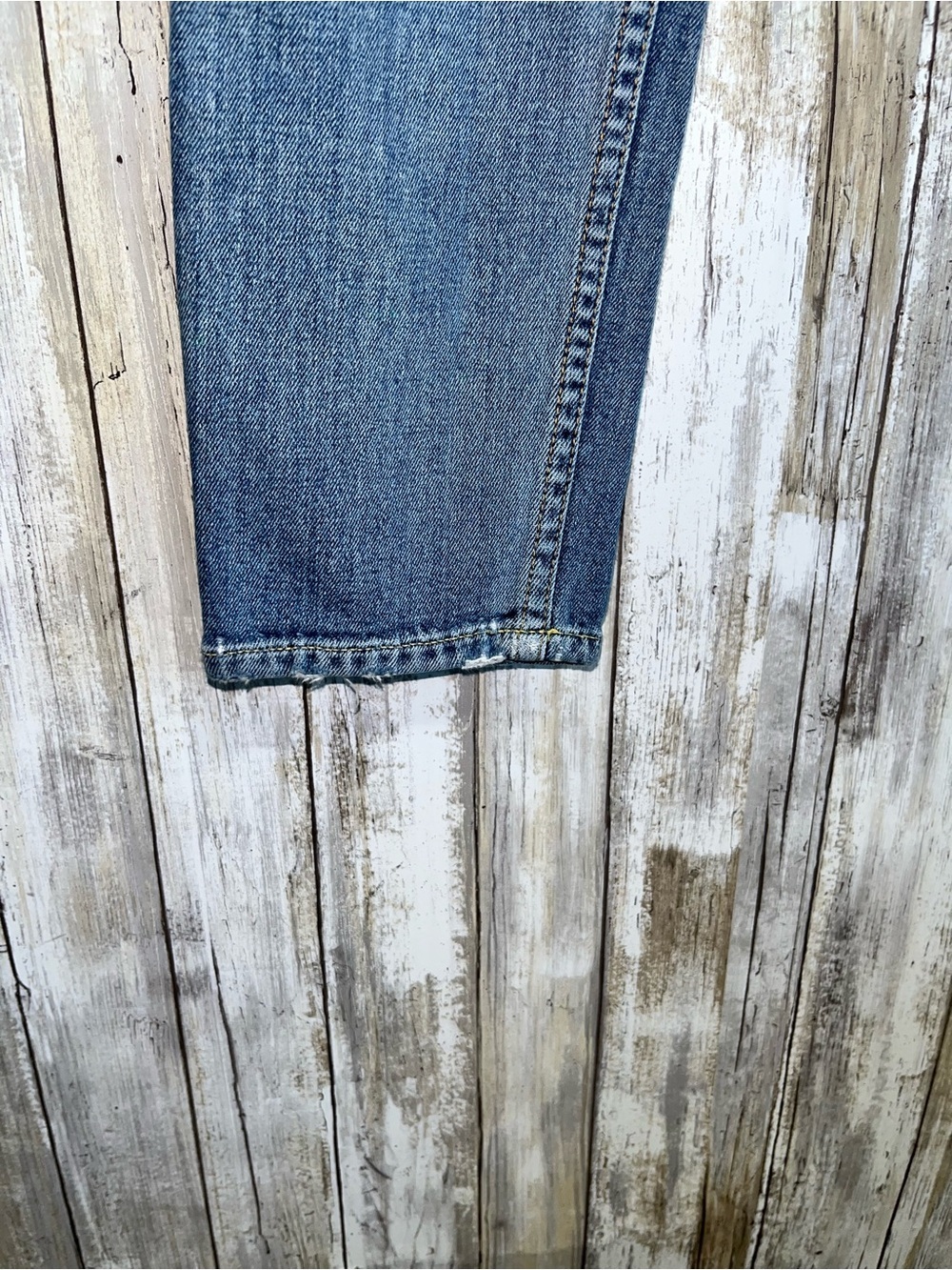 GRLFRND Naomi High Rise 26 Distressed Straight Crop Revolve I Will Survive Wash - Picture 6 of 9
